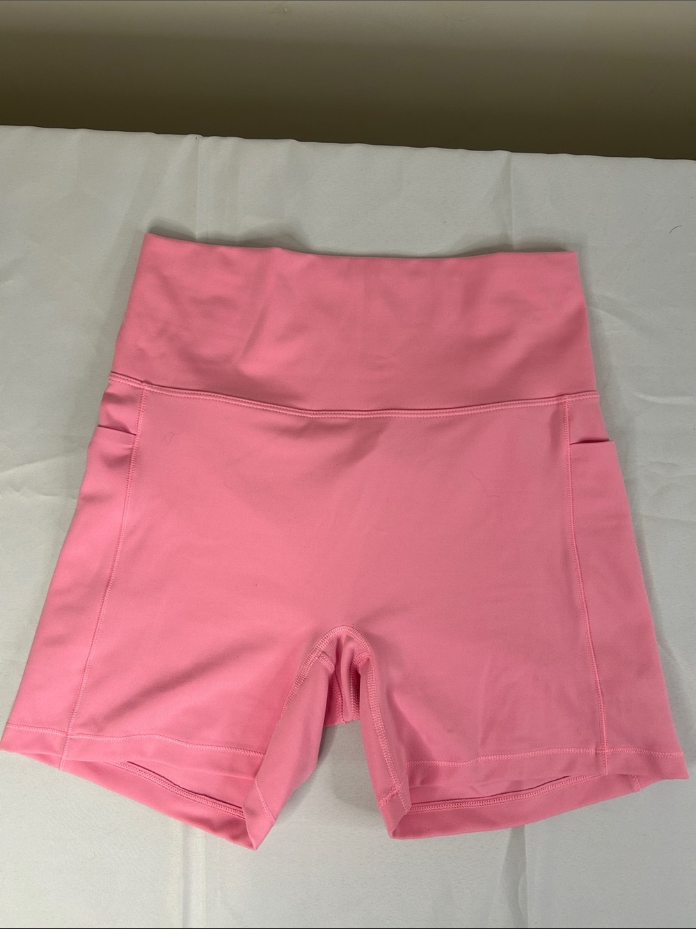 Women's High-Waist Pink Active Shorts